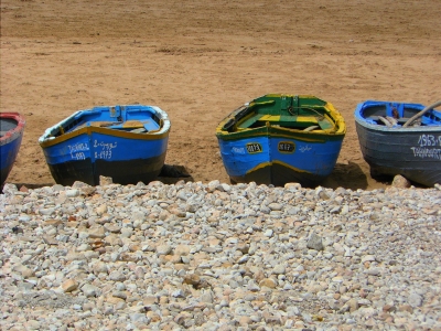 Boote am Strand