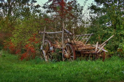 Der alte Leiterwagen