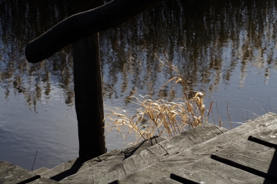 Die Treppe zum See