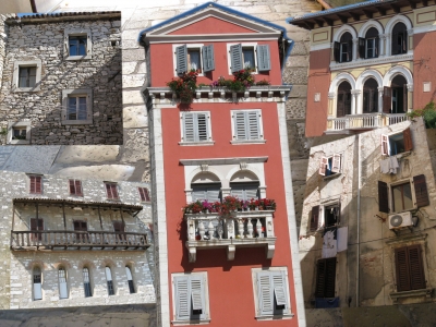 Istrien, Fassaden (Collage)