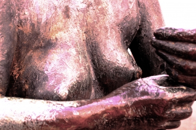 Die Brust aus Bronze