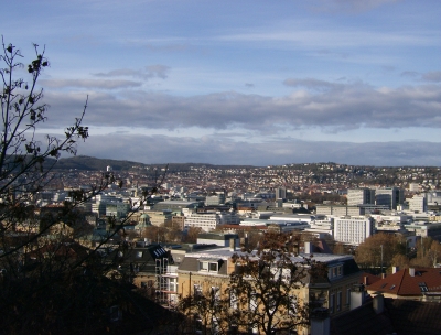 Blick über die Dächer Stuttgarts