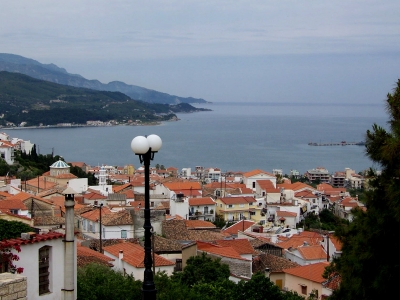 Blick auf die Bucht von Samos
