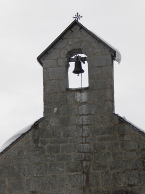 Kirchturm in Gruyères
