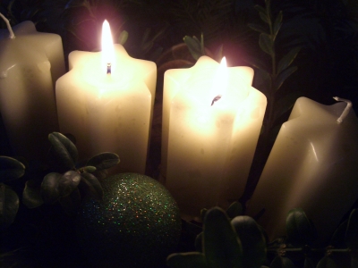 Kerzenglimmer am 2. Advent