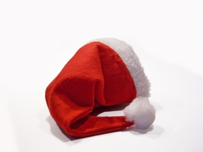 Weihnachtsmann Mütze liegend