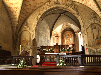 Altarraum einer Kirche in Lugano (CH)
