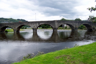 Steinbrücke in Builth Wlls