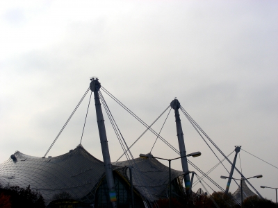 Dachkonstruktion der Olympiahalle in München