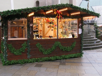 Weihnachtsmarkt Regensburg - Verkaufsstand