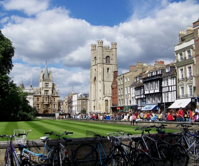 Cambridge, Blick zur Kirche von St.Mary