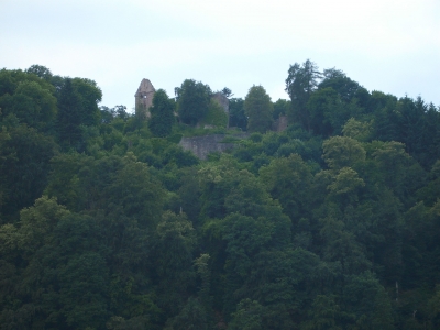 Die Ruine Minneburg über Guttenbach