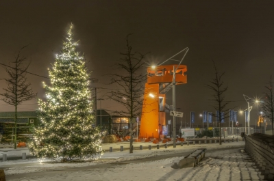 Winterliche Hafencity Hamburg