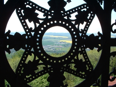 Blick aus Löbauer gusseisernem Turm