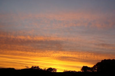 Sonnenuntergang in Oeventrop