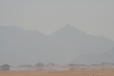 Fatamorgana in der Wüste Ägypten