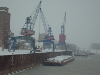 Hafen im Winter