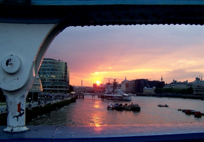 Sonnenuntergang an der Themse