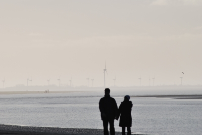 Spaziergänger am Strand.....