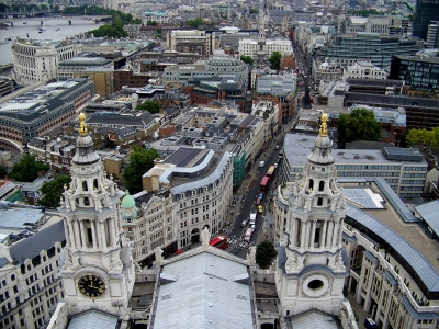 London, Blick von St Paul's Cathedral