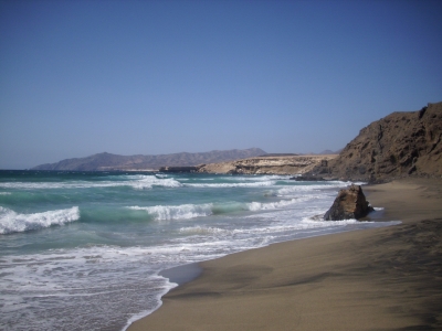 Ein Strand auf Fuerteventura