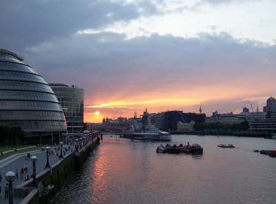 London, Sonnenuntergang