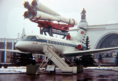 Russisches Flugzeug von original Dia 1978