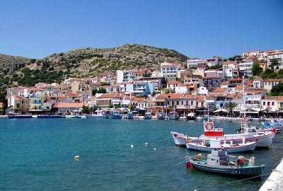 Insel Samos, hafen von Pythagorio