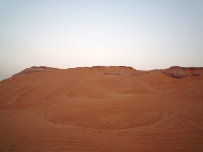 Wüste mit Felsen