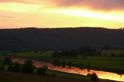 Abendsonne im Weserbergland
