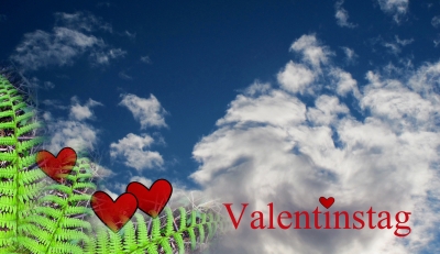 Valentinstag - da fliegen Herzen durch die Luft