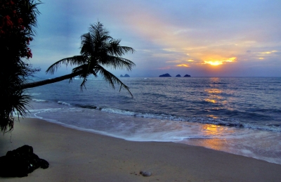 Sonnenuntergang am Strand von Koh Samui II