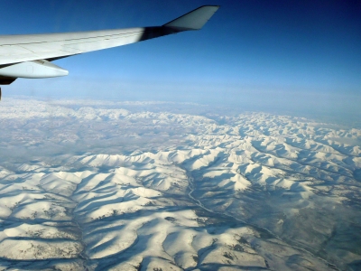 Sibirien aus 11.000 m Höhe