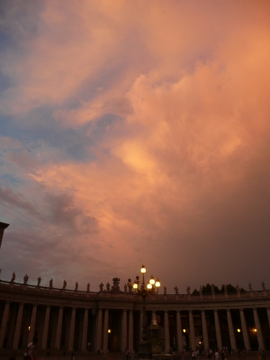 Himmel über Vatikanstadt