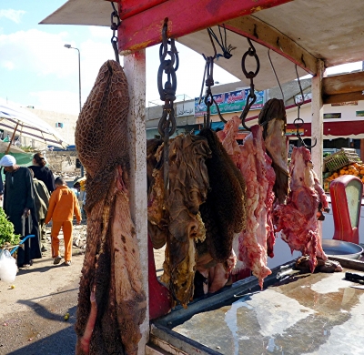 Fleischverkauf in Hurghada ( Ägypten )