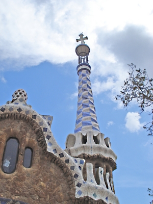 Turm im Park Guell - Barcelona