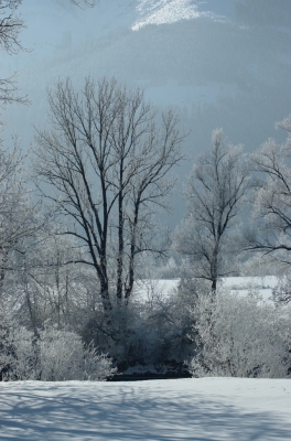 Schnee im Ennstal