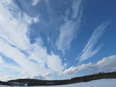 Winterliches Wolkenbild