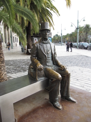 Andersen-Denkmal in Malaga (Spanien)
