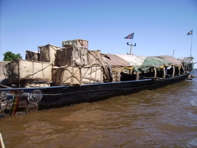 Mali - Schiff auf dem Niger