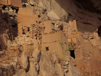 Mali - Häuser am Felsen