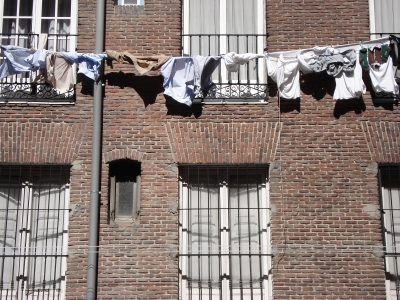 Wäsche trocknen in Madrid