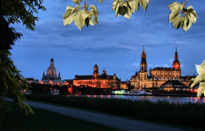 Dresden-Altstadt zur blauen Stunde