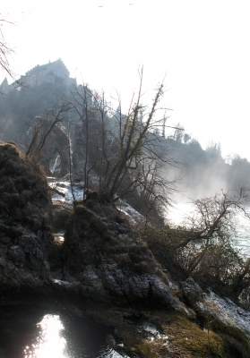 Rheinfall bei Niedrigwasser