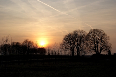 Sonnenuntergang in Sachsen