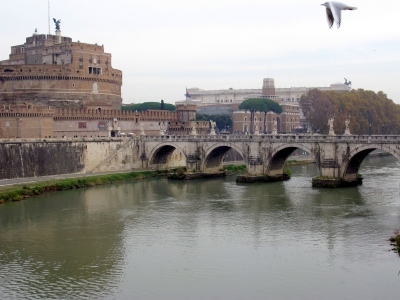 Brücke über Tiber in Rom
