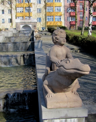 Berlin-Neukölln, Wasserkaskade im Körnerpark