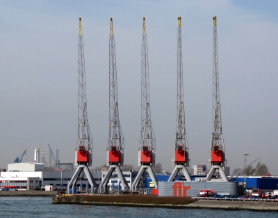 Hafenkräne in Rotterdam