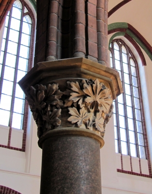 Säulenkapitell in der Nikolaikirche Berlin