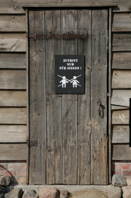 Tür - Ziegenhaus